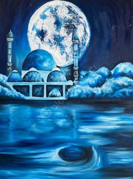 Ayın Işığında Mavi Camii