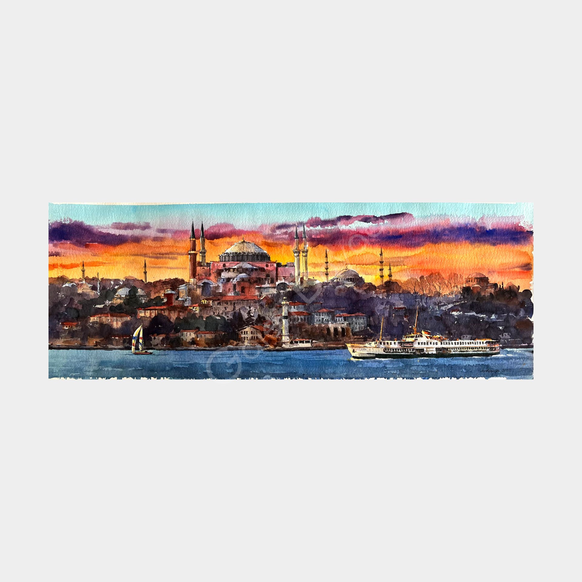 Gün Batımında Ayasofya