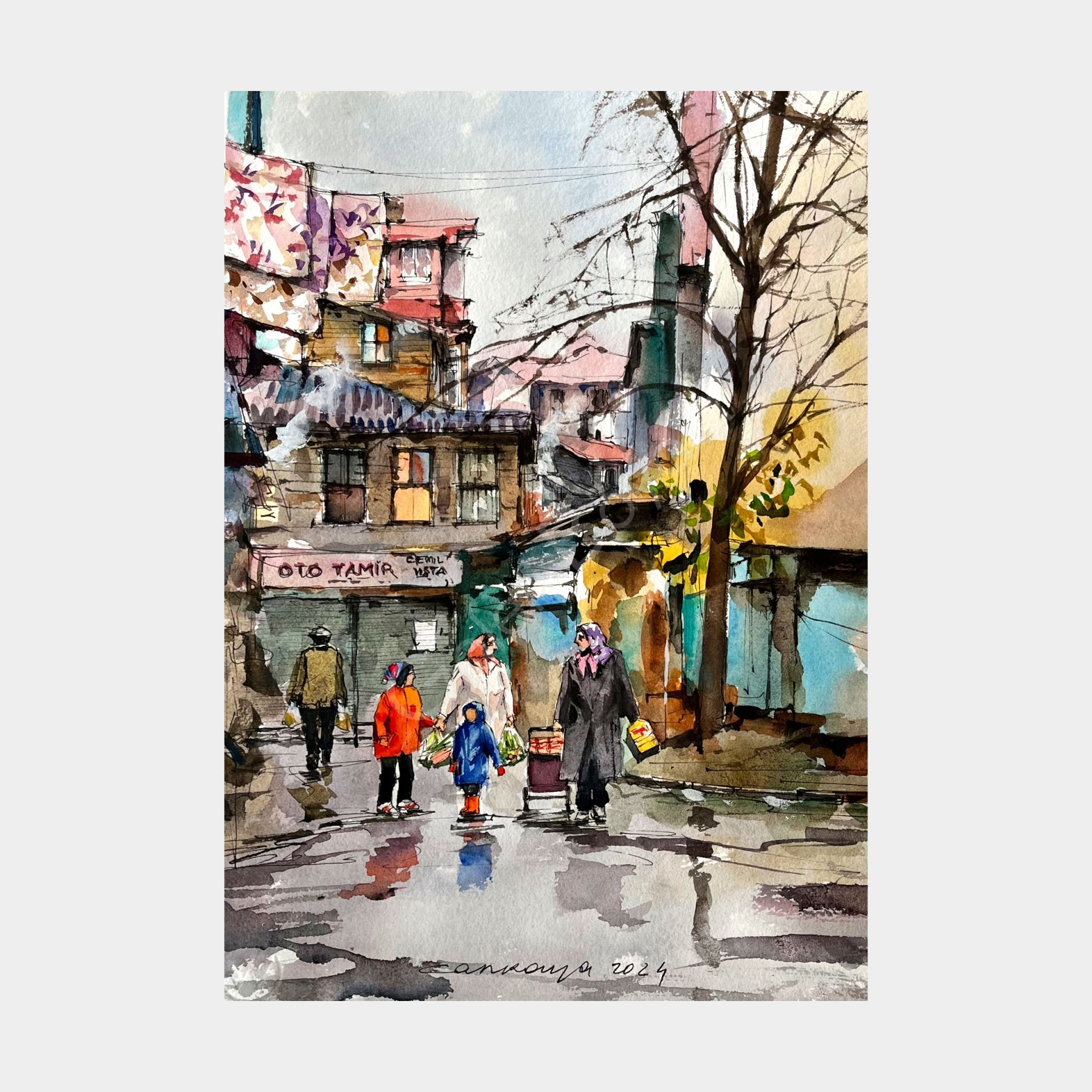 Pazar Alışverişinden Dönenler